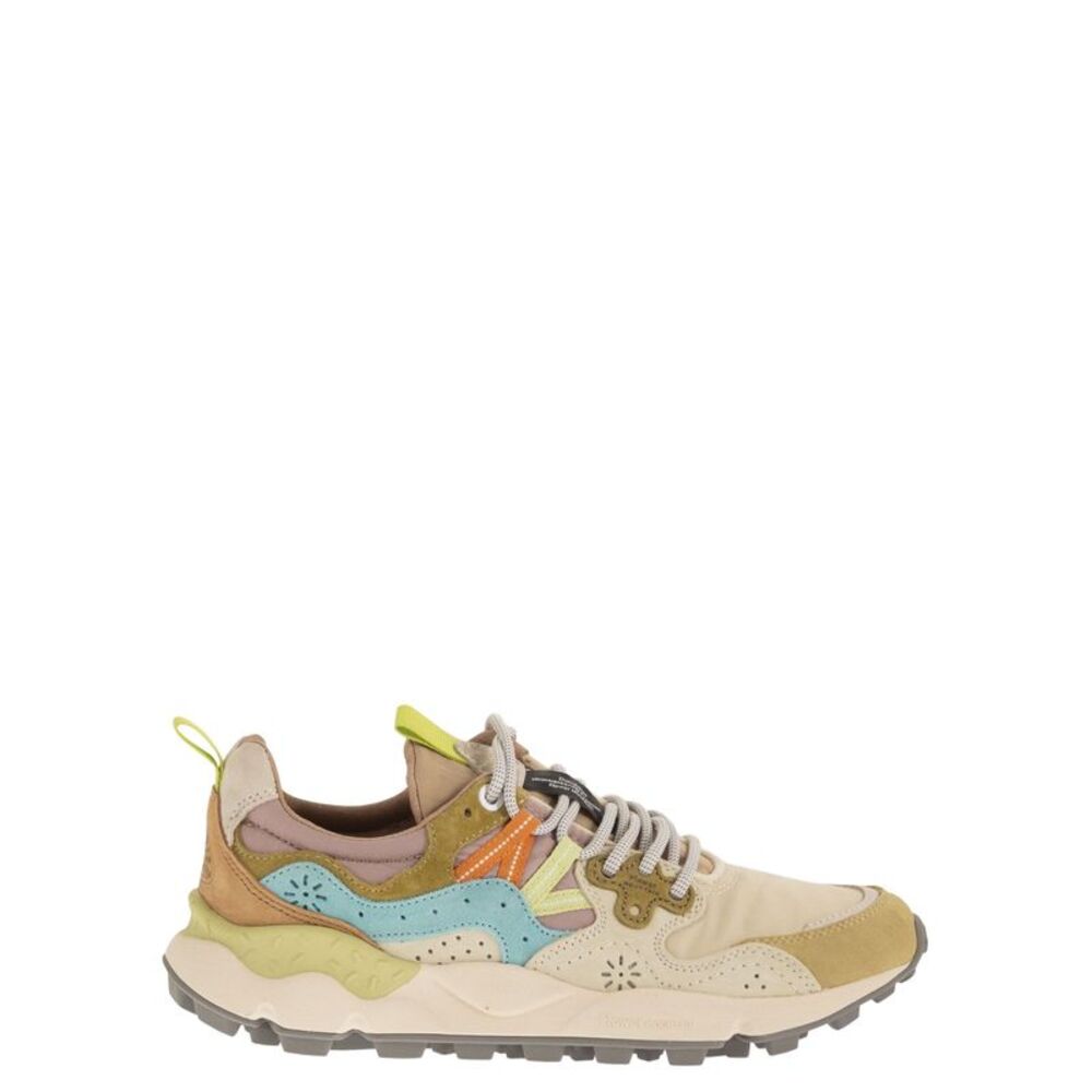 Flower Mountain Women Yamano 3 - Sneakers In Suede And Technical Fabric
